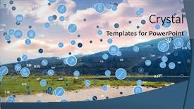  Presentation with animated technology - Slide deck with technology icons against lake background and a light blue colored foreground