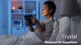  Presentation with african people - Slide deck having technology-internet-and-people-concept background and a gray colored foreground