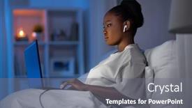  Presentation with internet communication - Audience pleasing PPT layouts consisting of technology-internet-communication-and-people backdrop and a gray colored foreground