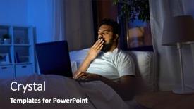  Presentation with internet communication - Presentation design enhanced with technology-internet-communication-and-people background and a dark gray colored foreground