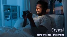  Presentation with internet communication - PPT layouts enhanced with technology-internet-communication-and-people background and a wine colored foreground