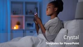  Presentation with internet communication - Beautiful PPT layouts featuring technology-internet-communication-and-people backdrop and a gray colored foreground