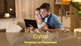  Presentation with healthcare technology internet of things cloud - Audience pleasing presentation consisting of technology internet and people concept backdrop and a coral colored foreground