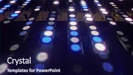  Presentation with equipment - PPT layouts with technology lights - lighting equipment background and a navy blue colored foreground