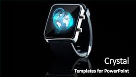  Presentation with mass media - Colorful slides enhanced with technology object and mass media backdrop and a black colored foreground