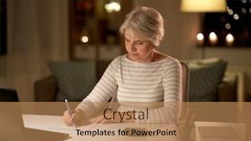  Presentation with old age - Colorful slide set enhanced with technology-old-age-and-people backdrop and a coral colored foreground