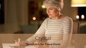  Presentation with old age - Cool new slide deck with technology-old-age-and-people backdrop and a coral colored foreground