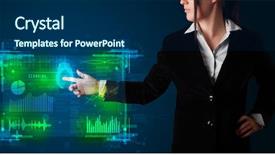  Presentation with 3d printing technology - Slide set consisting of technology panel with finger print background and a  colored foreground