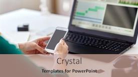  Presentation with home office - Theme having technology-post-production-and-vlog background and a coral colored foreground