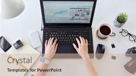  Presentation with video production - Colorful slide deck enhanced with technology-post-production-and-vlog backdrop and a soft green colored foreground