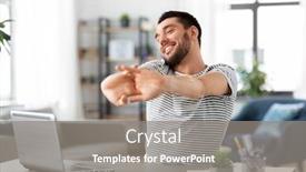  Presentation with business technology internet and network - Beautiful slide set featuring technology-remote-job-and-business backdrop and a gray colored foreground