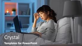  Presentation with remote working - Presentation enhanced with technology-remote-job-and-people background and a gray colored foreground