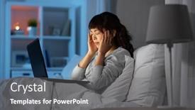  Presentation with remote working - Cool new PPT theme with technology-remote-job-and-people backdrop and a gray colored foreground