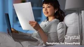  Presentation with remote working - Presentation consisting of technology-remote-job-and-people background and a gray colored foreground