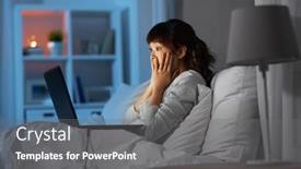  Presentation with remote working - Audience pleasing PPT theme consisting of technology-remote-job-and-people backdrop and a gray colored foreground