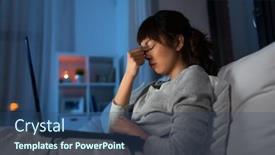  Presentation with remote working - Colorful presentation theme enhanced with technology-remote-job-and-people backdrop and a ocean colored foreground