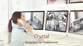  Presentation with property - Amazing slide set having technology safeguard monitoring home security backdrop and a cream colored foreground