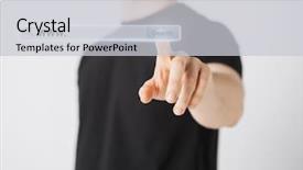  Presentation with internet - Beautiful presentation theme featuring technology searching system and internet backdrop and a light gray colored foreground