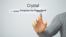  Presentation with internet - Colorful presentation theme enhanced with technology searching system and internet backdrop and a light gray colored foreground