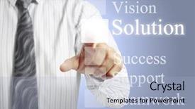  Presentation with network - Presentation theme enhanced with technology solutions - businessman social network structure background and a light blue colored foreground