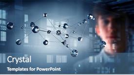  Presentation with interaction - Audience pleasing slide deck consisting of technology solutions - wireless interaction and connection mixed backdrop and a teal colored foreground