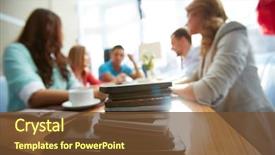  Presentation with friends - Beautiful slide deck featuring technology stack - modern gadgets with group backdrop and a tawny brown colored foreground