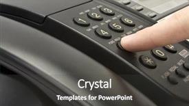  Presentation with black hand - Theme with technology support - hand pressing key on black background and a dark gray colored foreground