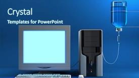  Presentation with serum - Slides with technology upgradation - serum to the old sick background and a ocean colored foreground