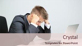  Presentation with young students working in groups - Cool new presentation theme with technology workplace - portrait of young businessman working backdrop and a  colored foreground