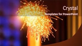  Presentation with optical fibres - Presentation theme enhanced with technoloy - optical fibres dinamic flying background and a wine colored foreground