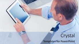  Presentation with education - Audience pleasing PPT theme consisting of techonolgy - business office school and education backdrop and a light blue colored foreground