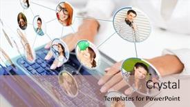  Presentation with internet communication - Slide deck featuring background nighttime and super moon background and a wine colored foreground