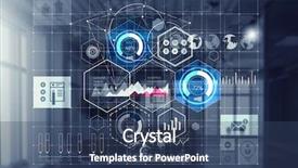  Presentation with connection - Colorful slides enhanced with tecnology introdution - connection technologies for business mixed backdrop and a  colored foreground