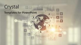  Presentation with connection - Slide set with tecnology introdution - connection technologies for business mixed background and a light gray colored foreground