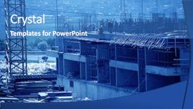  Presentation with zone - Beautiful presentation featuring tectonic - image of a derrick backdrop and a teal colored foreground