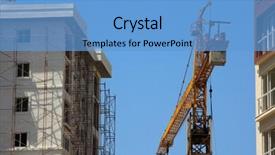  Presentation with building construction - Amazing presentation having tectonic - image of construction zone backdrop and a teal colored foreground