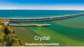  Presentation with bridges - Audience pleasing slides consisting of ted - aerial view of houghton bridges backdrop and a tawny brown colored foreground