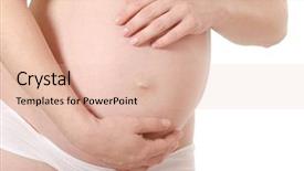  Presentation with medicine pregnant woman - Cool new PPT theme with ted - pregnant woman with beautiful belly backdrop and a  colored foreground