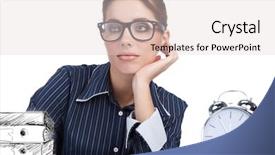  Presentation with office life - Colorful PPT layouts enhanced with tedium - office life backdrop and a  colored foreground