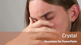  Presentation with teen - Theme enhanced with teen-aged boy with his background and a red colored foreground
