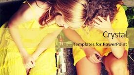  Presentation with alcohol addiction - Audience pleasing presentation design consisting of teen alcohol addiction drunk teens backdrop and a yellow colored foreground