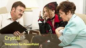  Presentation with counseling family therapy - Presentation consisting of teen daughter in family background and a  colored foreground