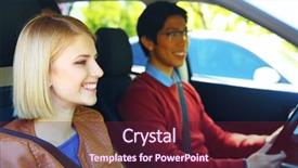  Presentation with teen driving - Amazing PPT layouts having teen driving - portrait of a young students backdrop and a  colored foreground