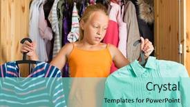  Presentation with family - Beautiful presentation theme featuring teen fashion show - family - child or teenager backdrop and a seafoam green colored foreground