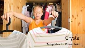  Presentation with family fashion - Colorful PPT layouts enhanced with teen fashion show - family - child or teenager backdrop and a coral colored foreground