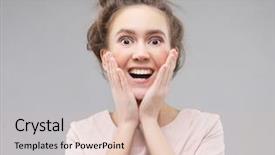  Presentation with fashion show - Colorful PPT layouts enhanced with teen fashion show - lifestyle and people concept beautiful backdrop and a lemonade colored foreground