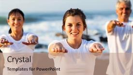  Presentation with parents teen - PPT layouts having teen girl having fun training background and a coral colored foreground