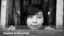  Presentation with teen girl - Cool new PPT layouts with teen-girl-in-the-village backdrop and a gray colored foreground