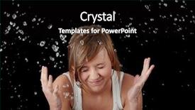  Presentation with teen girl - Beautiful presentation theme featuring teen girl washing her face backdrop and a black colored foreground