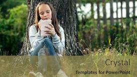  Presentation with dairy - Audience pleasing slide deck consisting of teen-girl-writing backdrop and a coral colored foreground